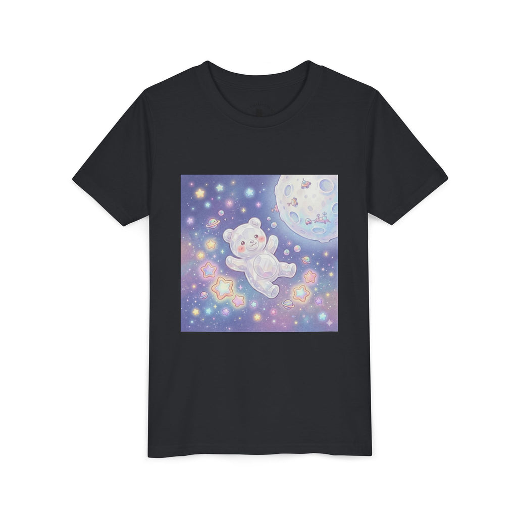 "Float Me to The Moon" Gooey White Crystal Gummy Bear Youth Tee