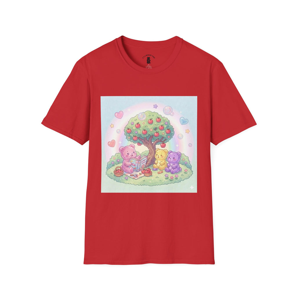 Story time with Friends, Gooey Gummy Bears— Kawaii Graphic T-Shirt