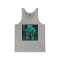 Neon Teal Workout, Oozy Buff Bear Gummy Gym Workout- Adult Graphic Tank Top