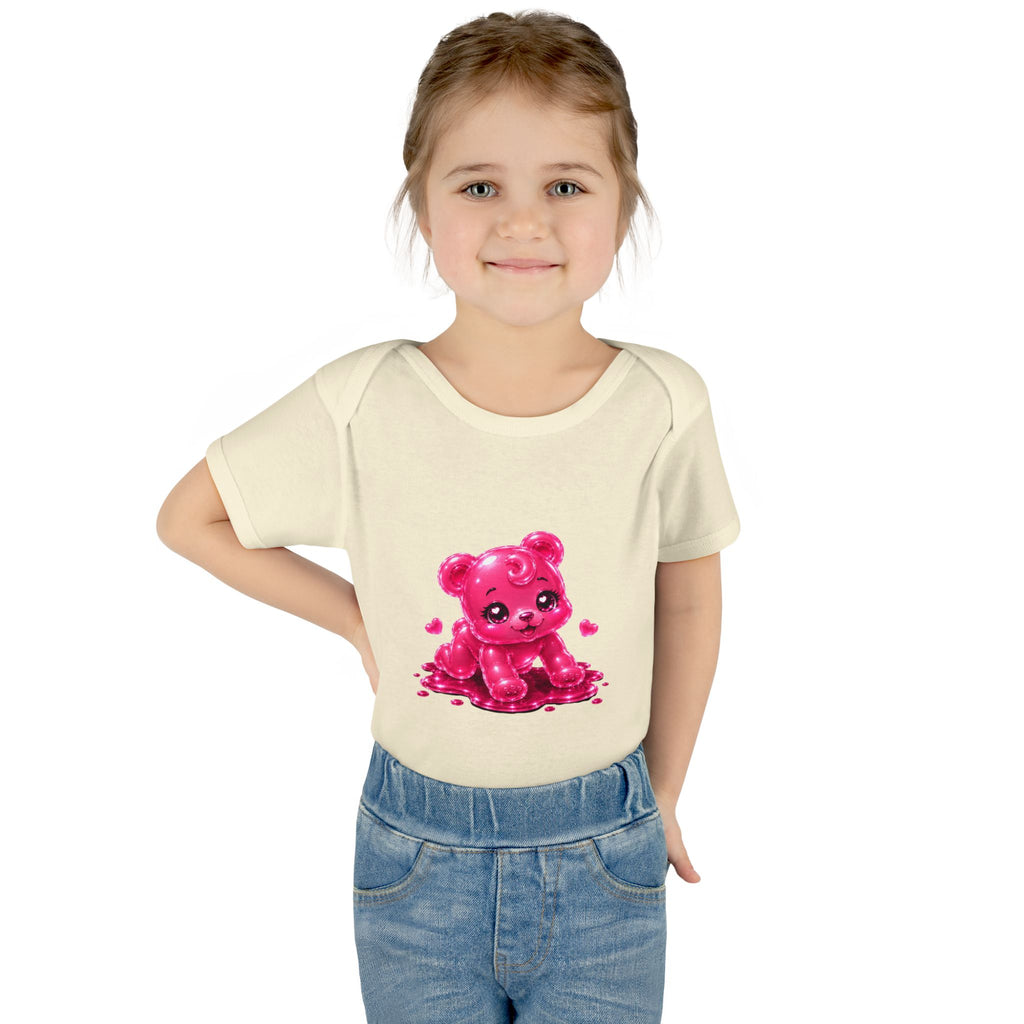 Pink Gummy Bear Infant Bodysuit - Cute Baby Shower Gift