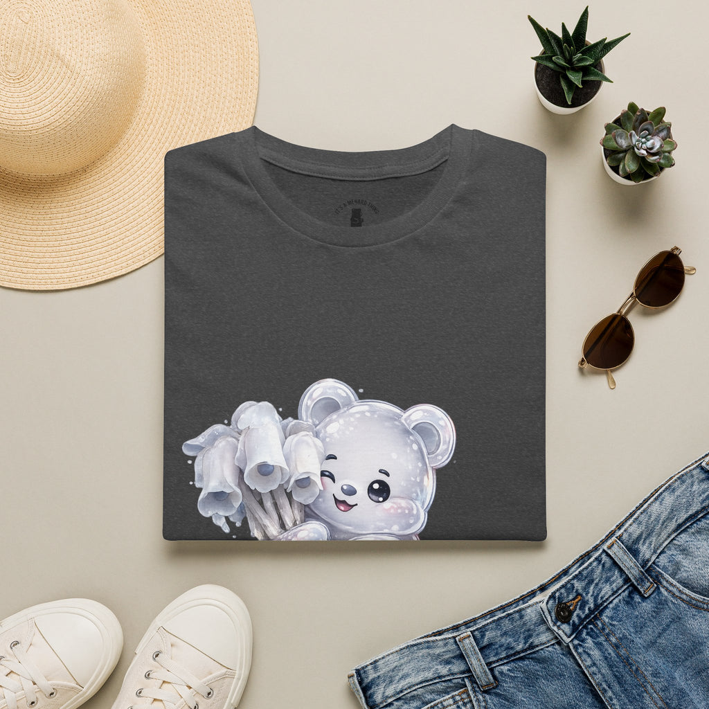 Special Ghost Pipe Mushroom Cluster, White Oozy Bear Gummy Friend- Graphic Shirt