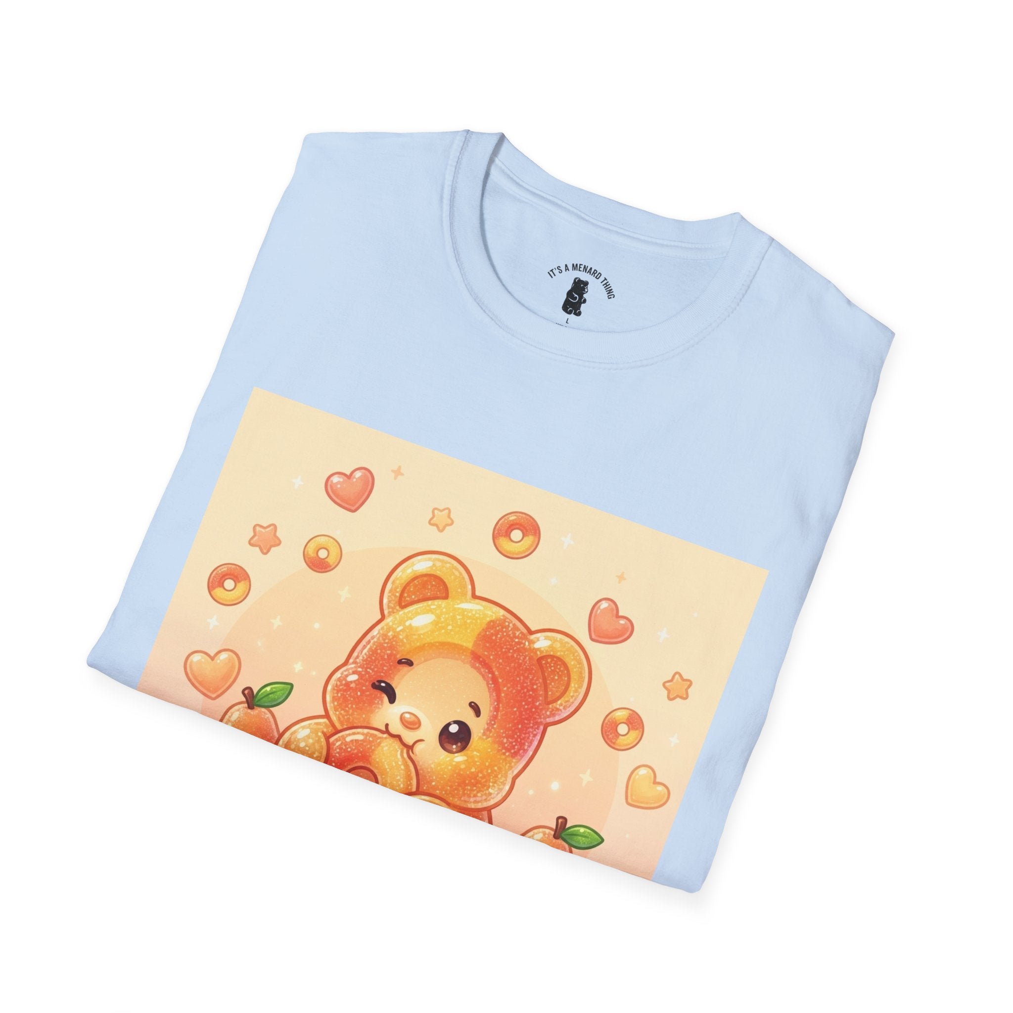 Peach Ring Gooey Gummy Bear- Cute Graphic T-Shirt