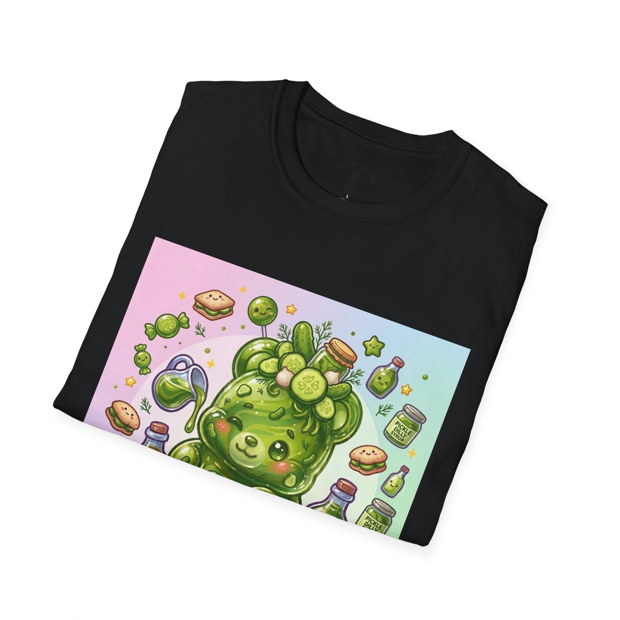 Sour Dill Pickle, Exotic Gooey Gummy Bear — Kawaii Graphic T-Shirt