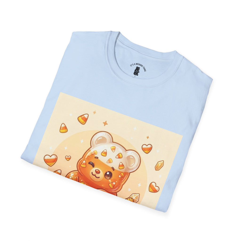 Cute Candy Corn Gooey Gummy Bear — Kawaii Graphic T-Shirt
