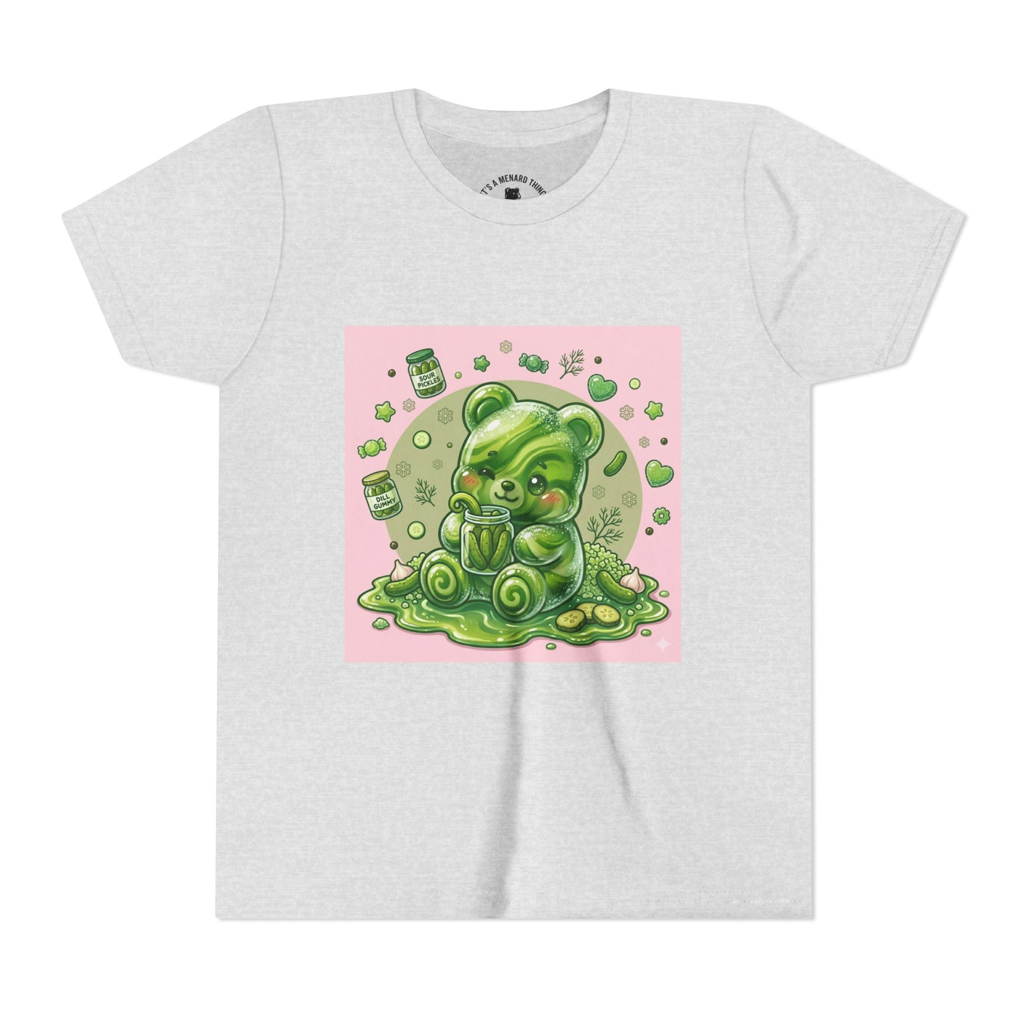 Tart Dilly Green Pickle Gooey Gummy- Graphic Youth T-Shirt
