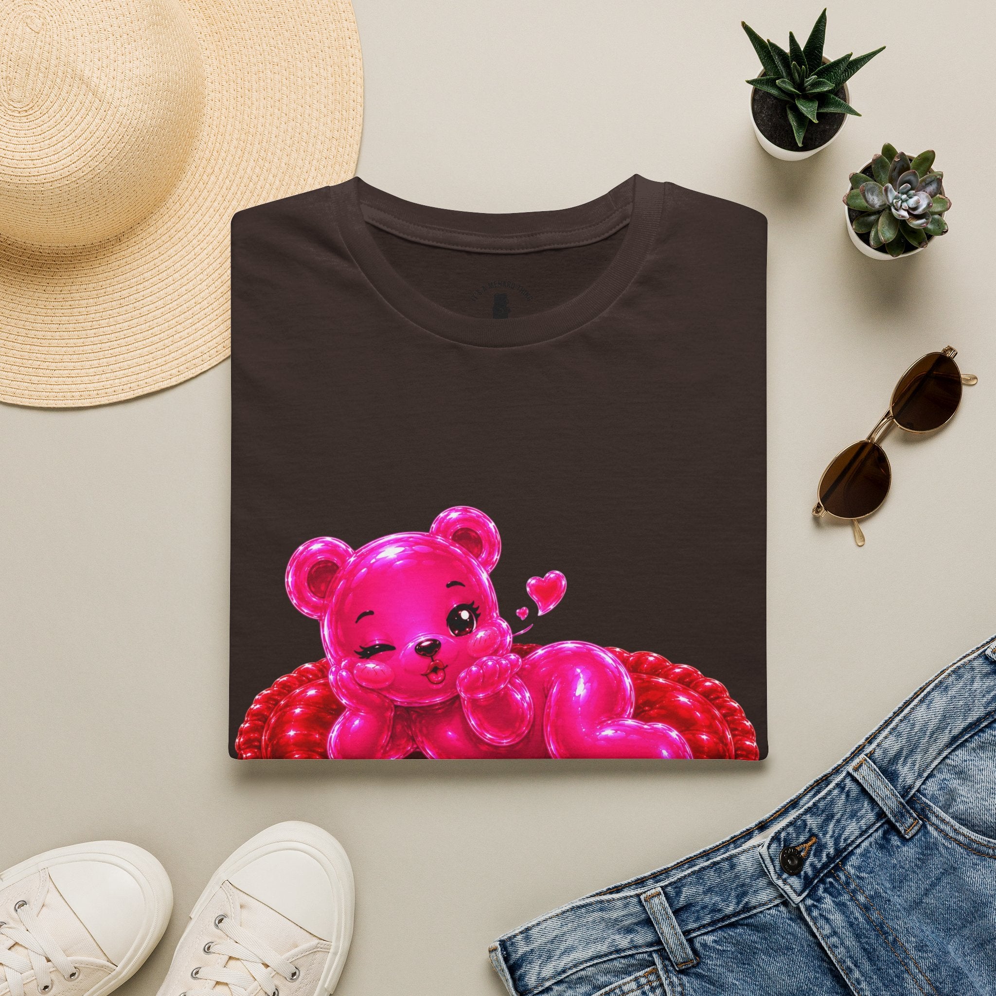 Valentines Addtion, Love me Long time Oozy Bear- Graphic Shirt (Adult Only)