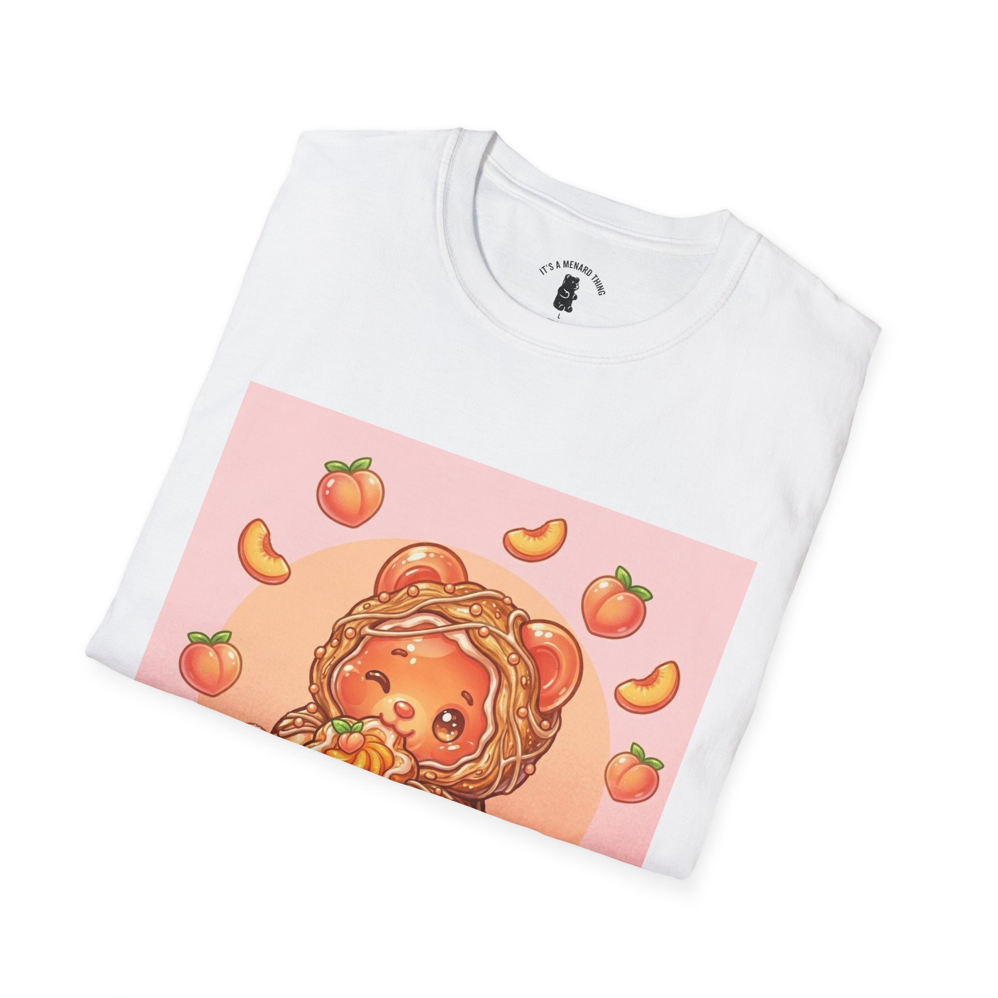 Peach Danish snack Gooey Gummy Bear — Cute Graphic T-Shirt