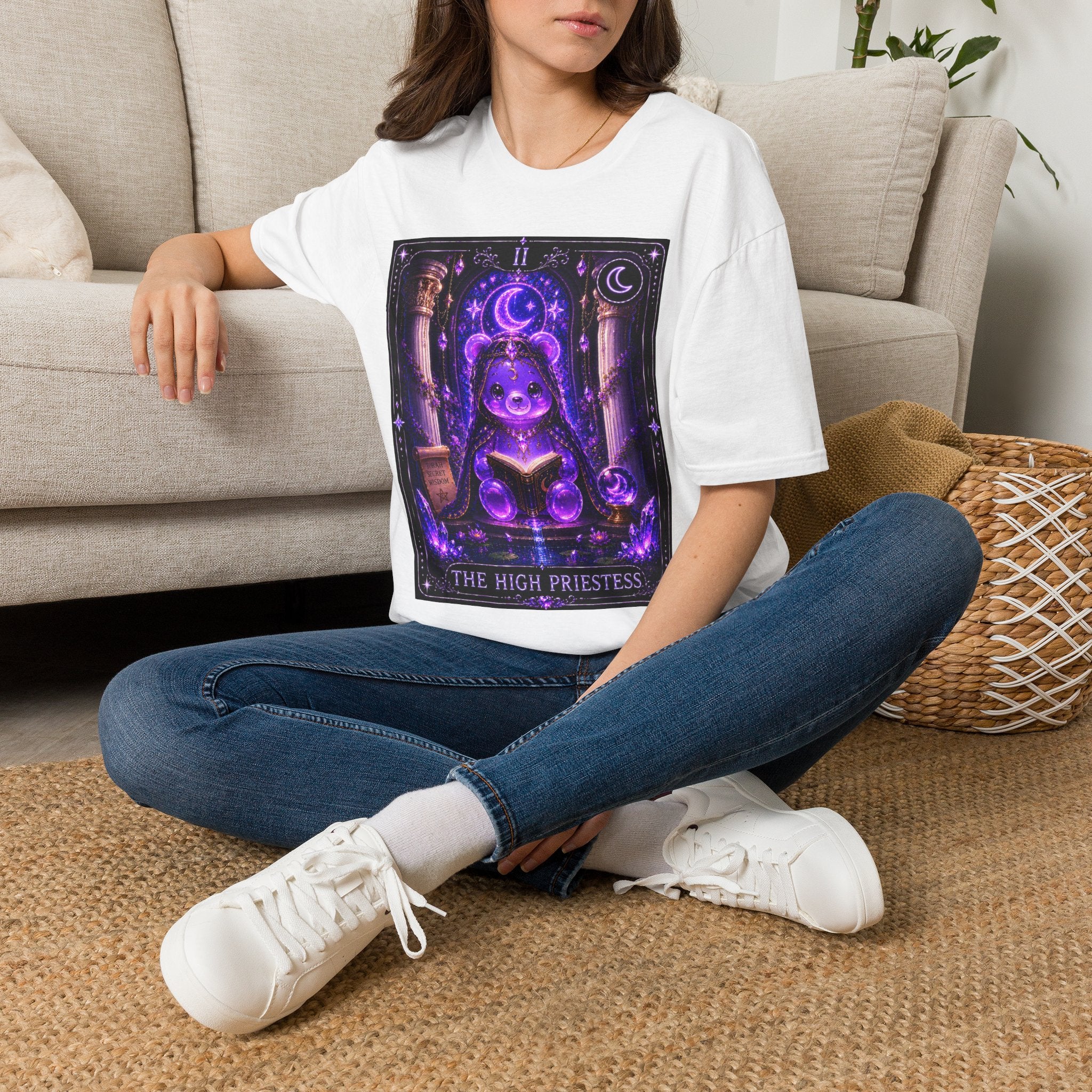 The High Priestess Tarot Mystical Oozy Bear Special Addition- Graphic Shirt
