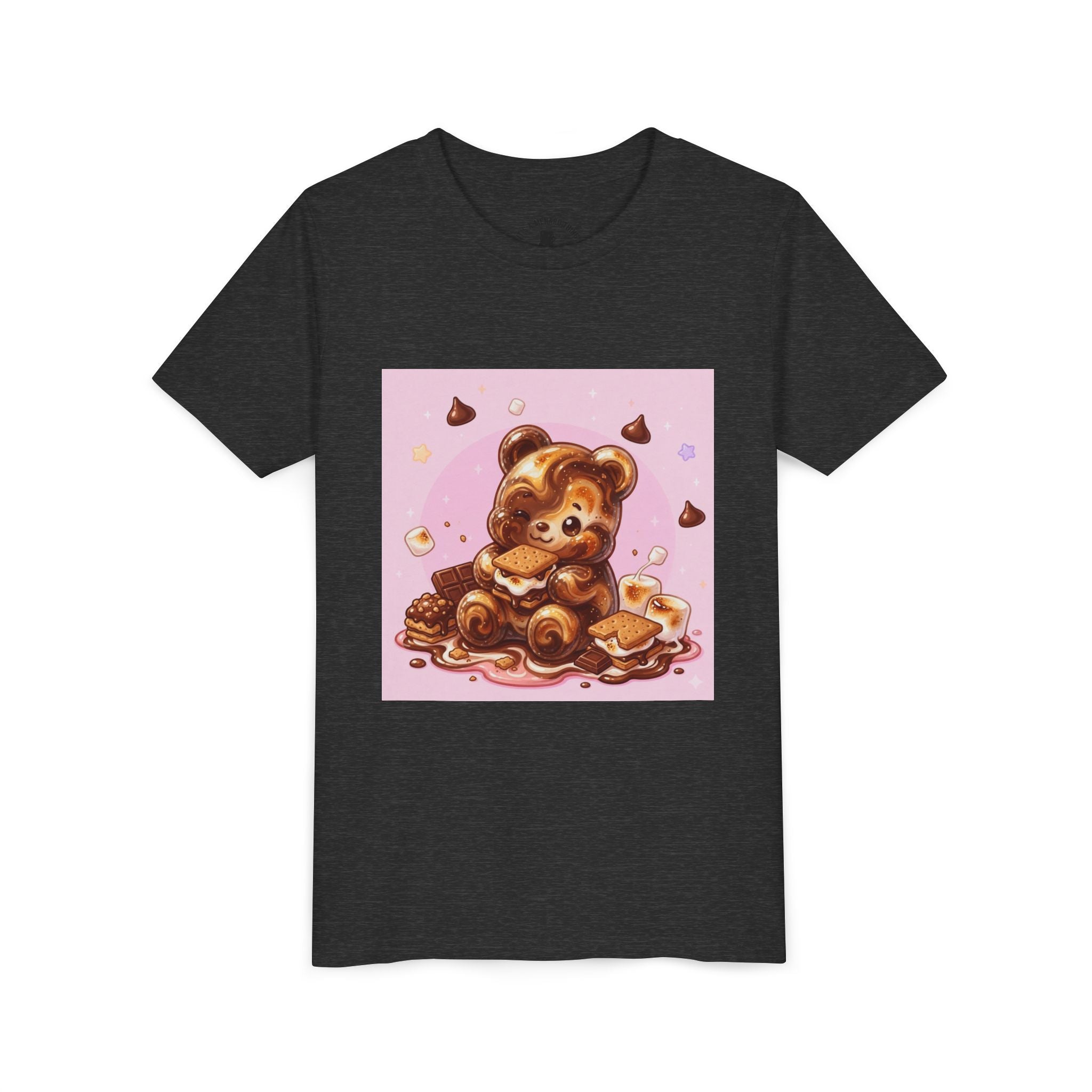 Chocolate, Marshmello S'more Gooey Fudge Gummy Bear Dessert Graphic Tee