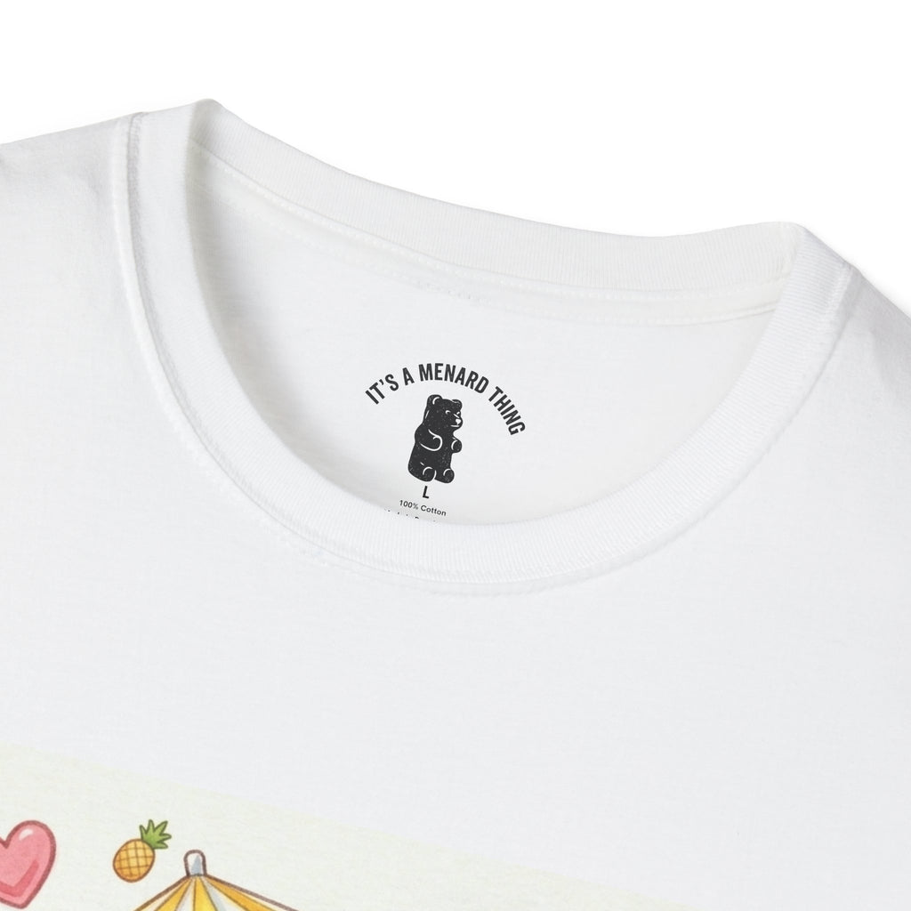 Pina Colada on the Beach, Boozy Gooey Gummy Bear- Kawaii Graphic T-Shirt