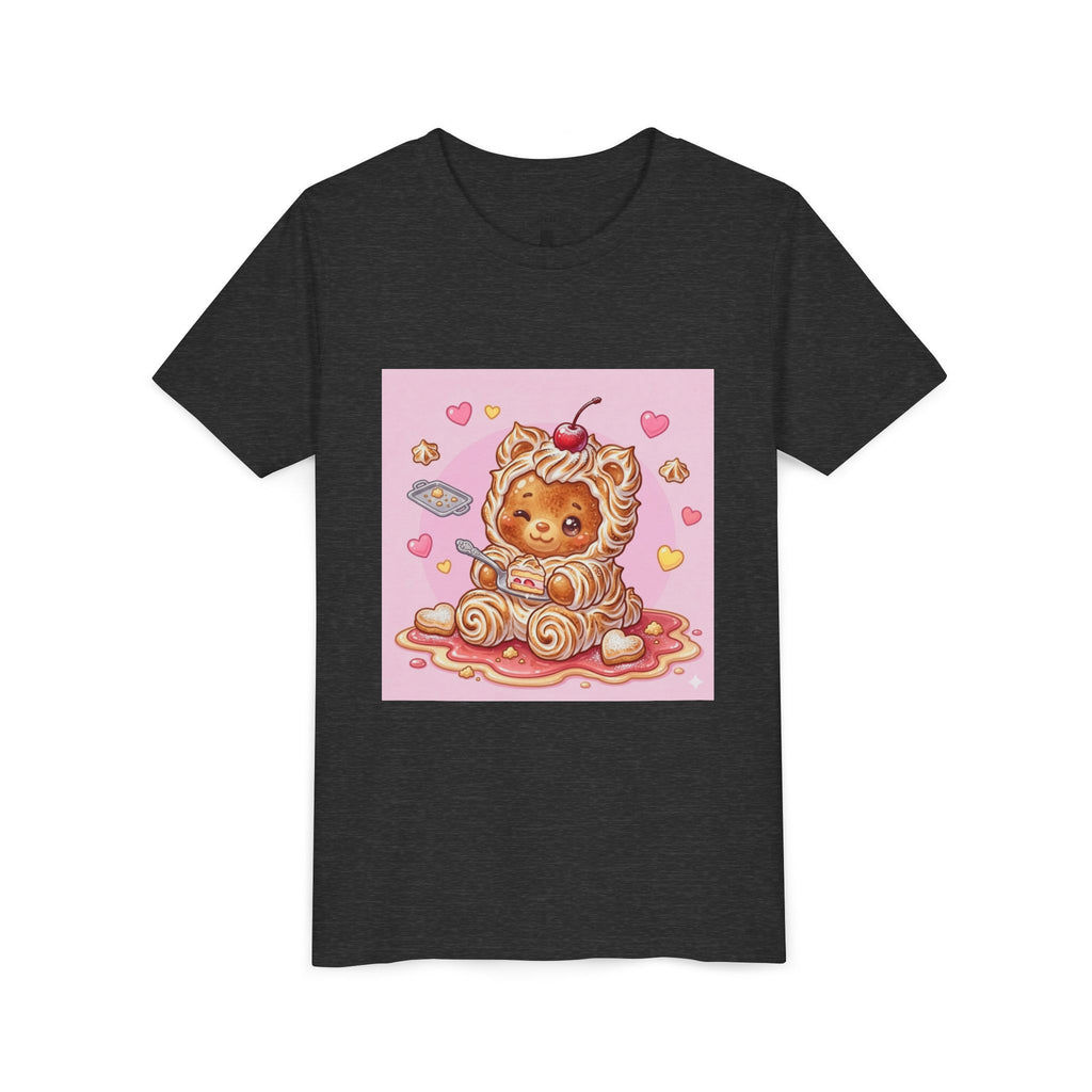 Kawaii Baked Alaska Dessert Gooey Gummy Bear- Kids Tee