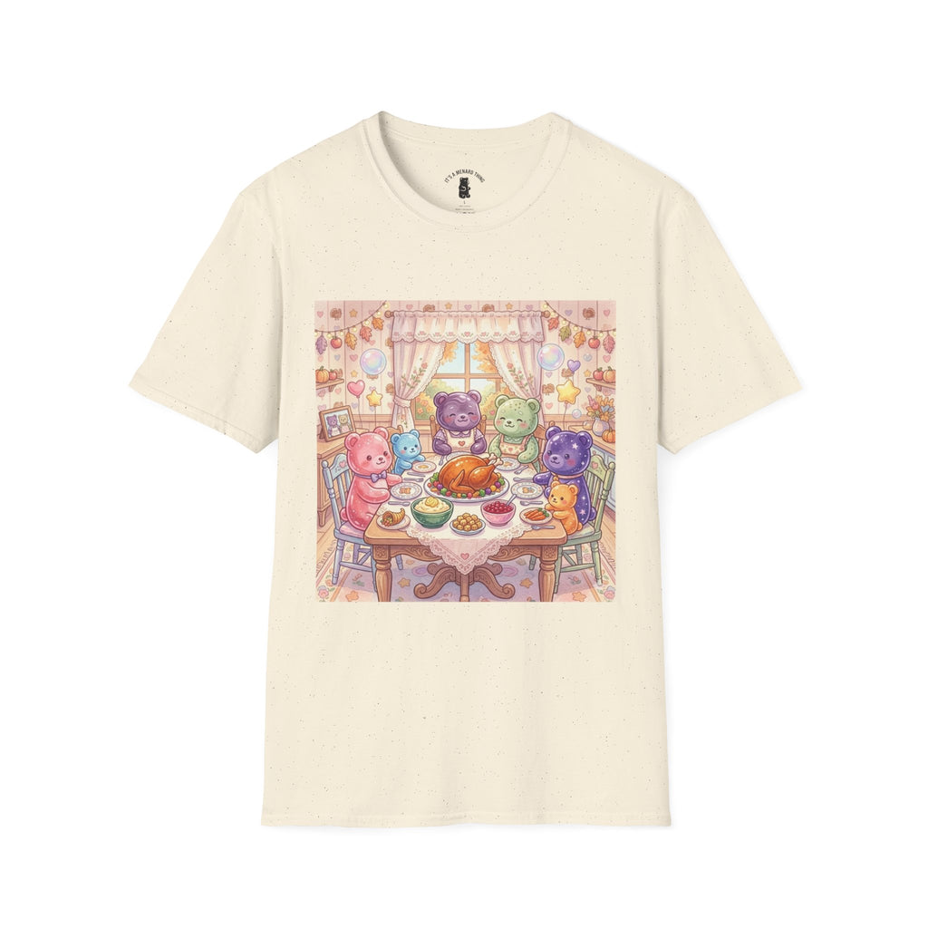 Thanksgiving with the Gummy family, Gooey Gummy Friends- Kawaii Graphic T-Shirt