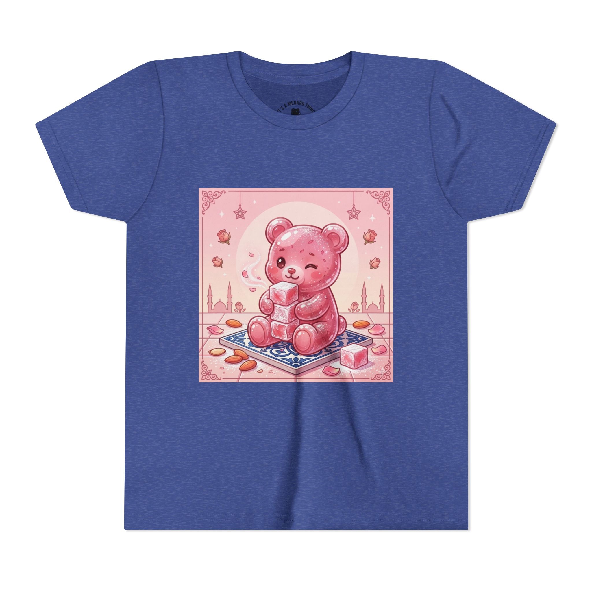 Turkish Delight Rose Water Gooey Gummy Bear- Illustration Youth T-Shirt