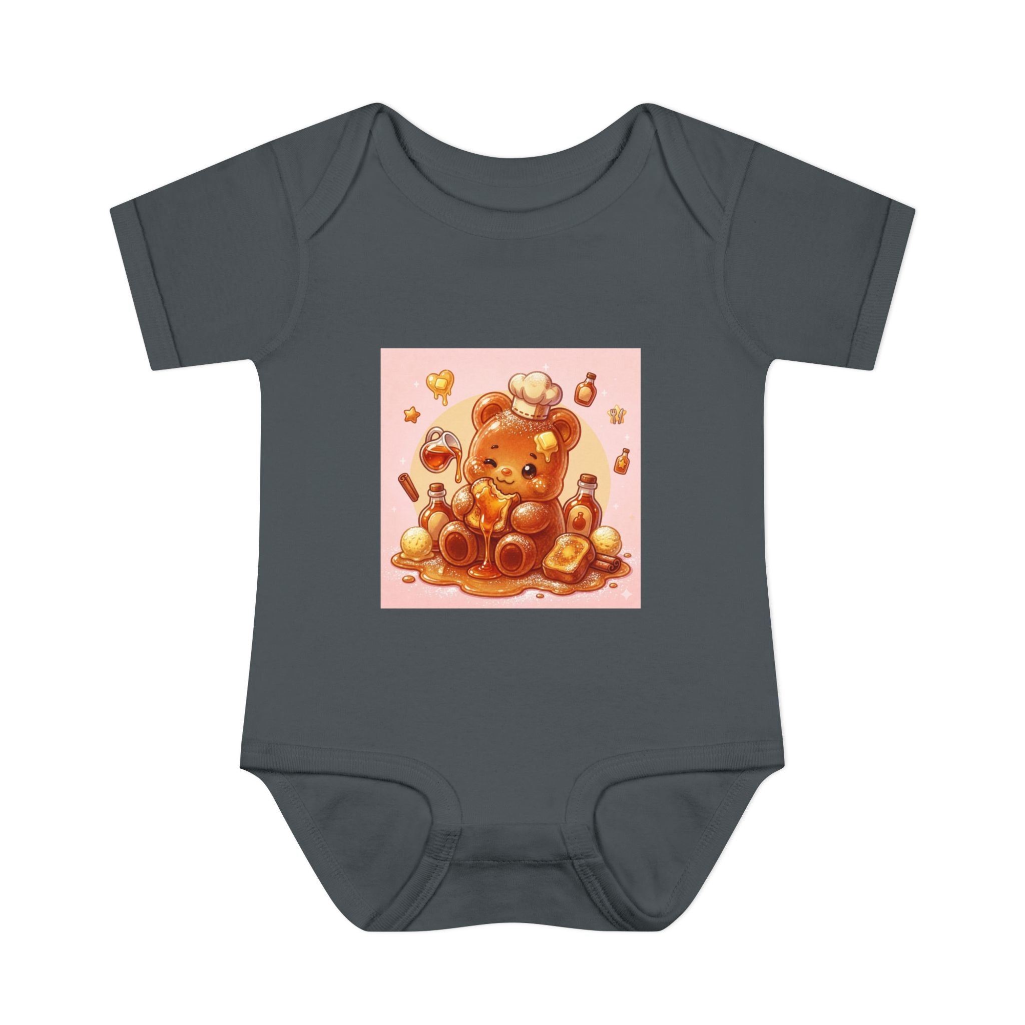 French Toast Gooey with Syrup Gummy Bear & Hearts Design