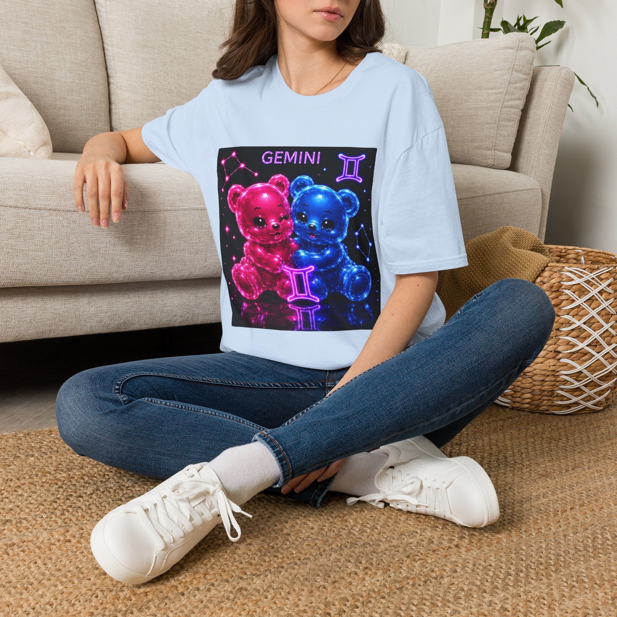 Gemini Astrology Oozy Bear Dou Friends, Special Addition Zodiac Sign- Graphic Shirt