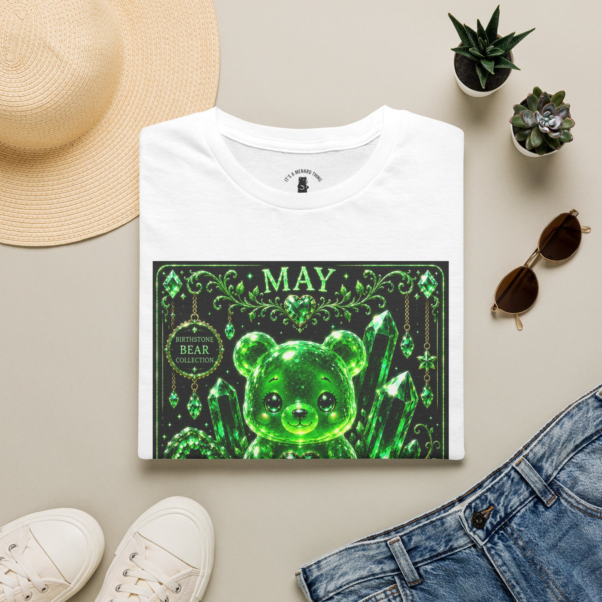 May, Emerald Birthstone Oozy Bear Gummy Special Addition- Graphic Shirt