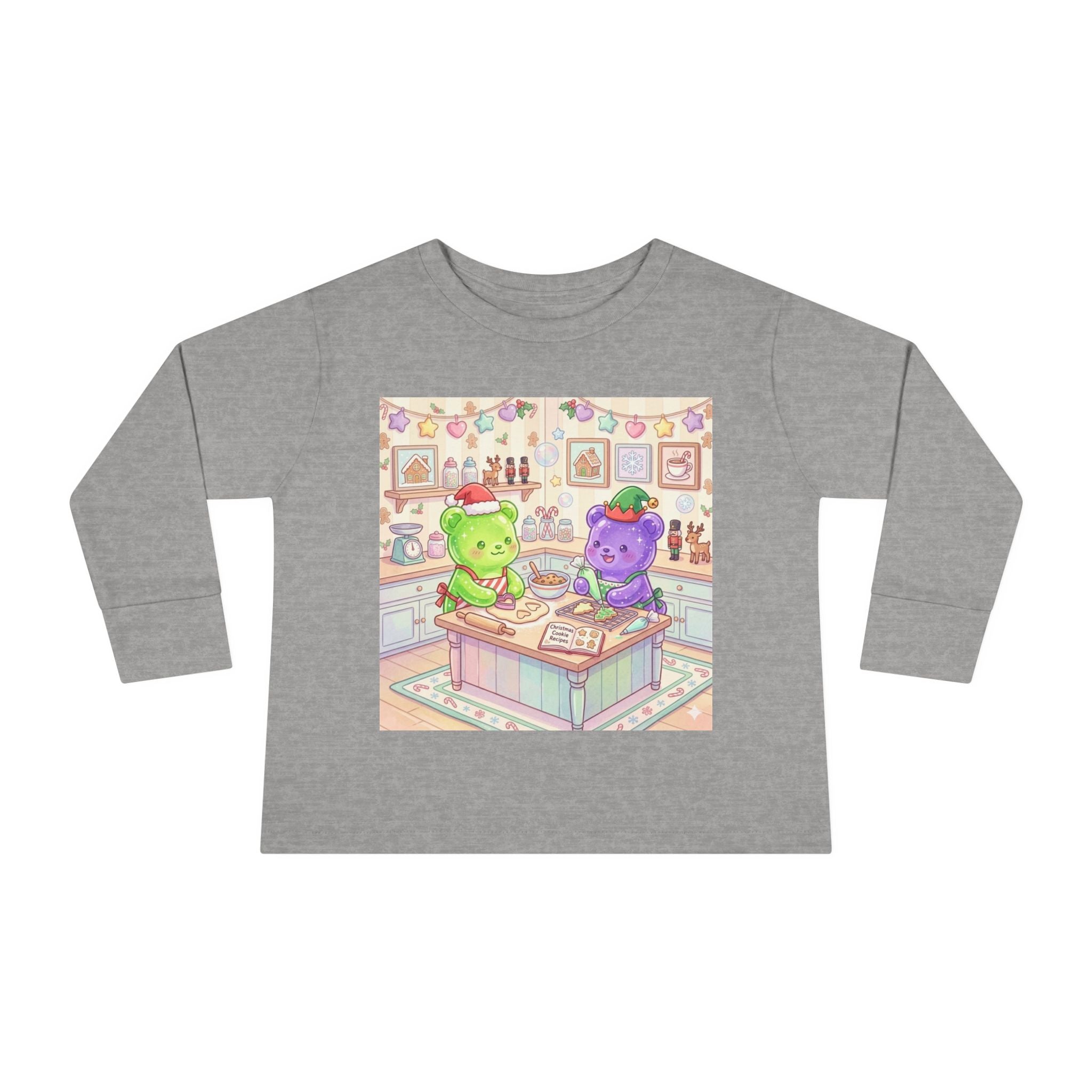 Little Holiday Bakers, Oozy Bear Gummy Friends- Graphic Long Sleeve Shirt