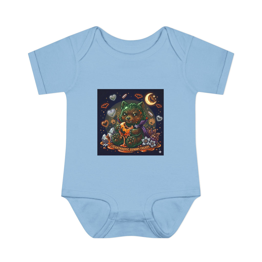 Baby Bodysuit — Cute Halloween Werewolf Gooey Bear