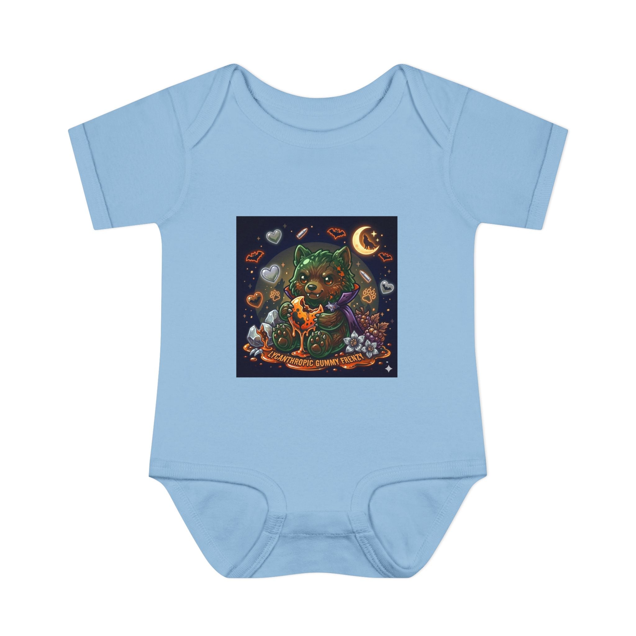 Baby Bodysuit — Cute Halloween Werewolf Gooey Bear