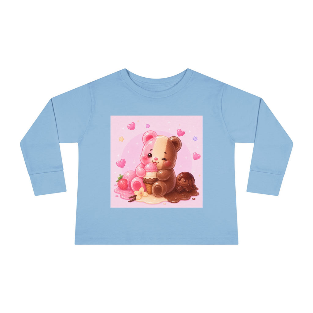 Neapolitan Ice Cream Special, Oozy Bear Gummy Friend- Kids Long Sleeve Shirt