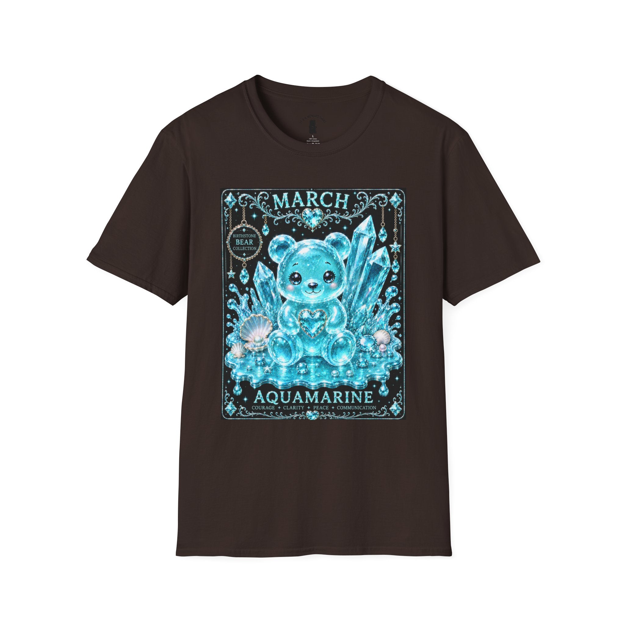 March, Aquamarine Birthstone Oozy Bear Gummy Special Addition- Graphic Shirt