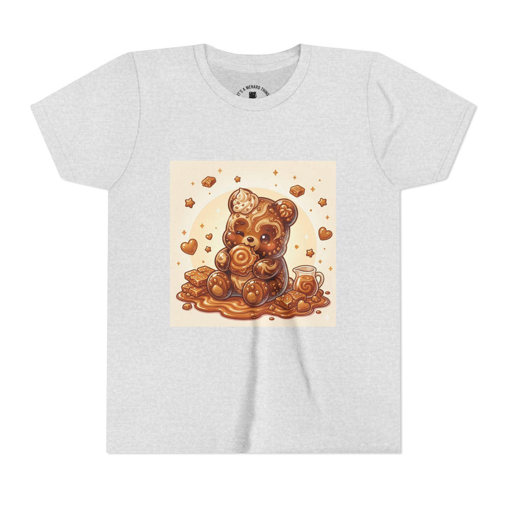 Cinnamon Coffee Cake Gooey Gummy Bear Graphic Kids Shirt
