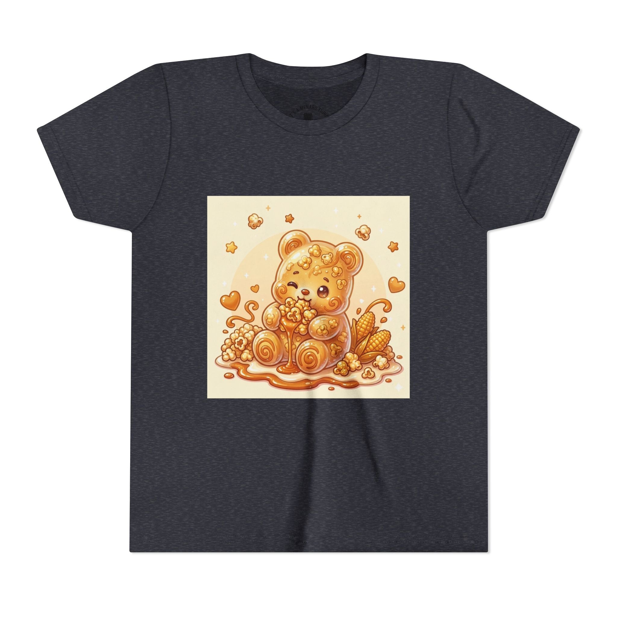 Caramel Corn Gooey Gummy Bear Graphic Youth Shirt