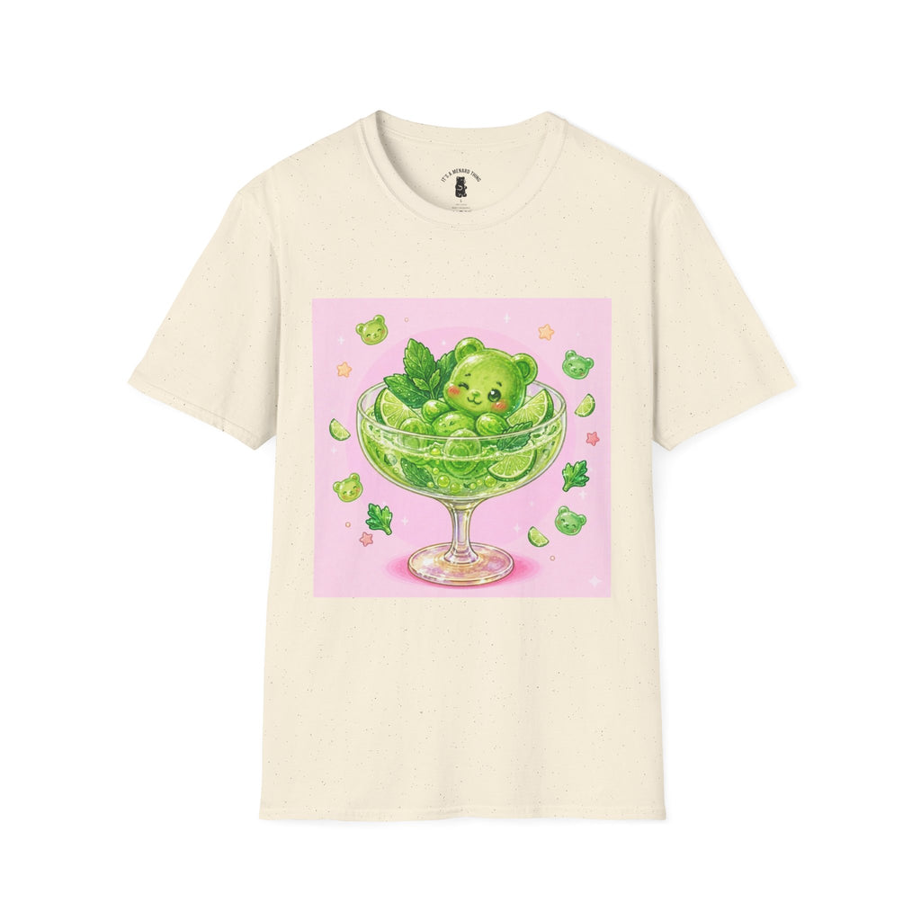 Lime Green Smooth Margaritta Boozy Gooey Gummy Bear- Kawaii Graphic T-Shirt