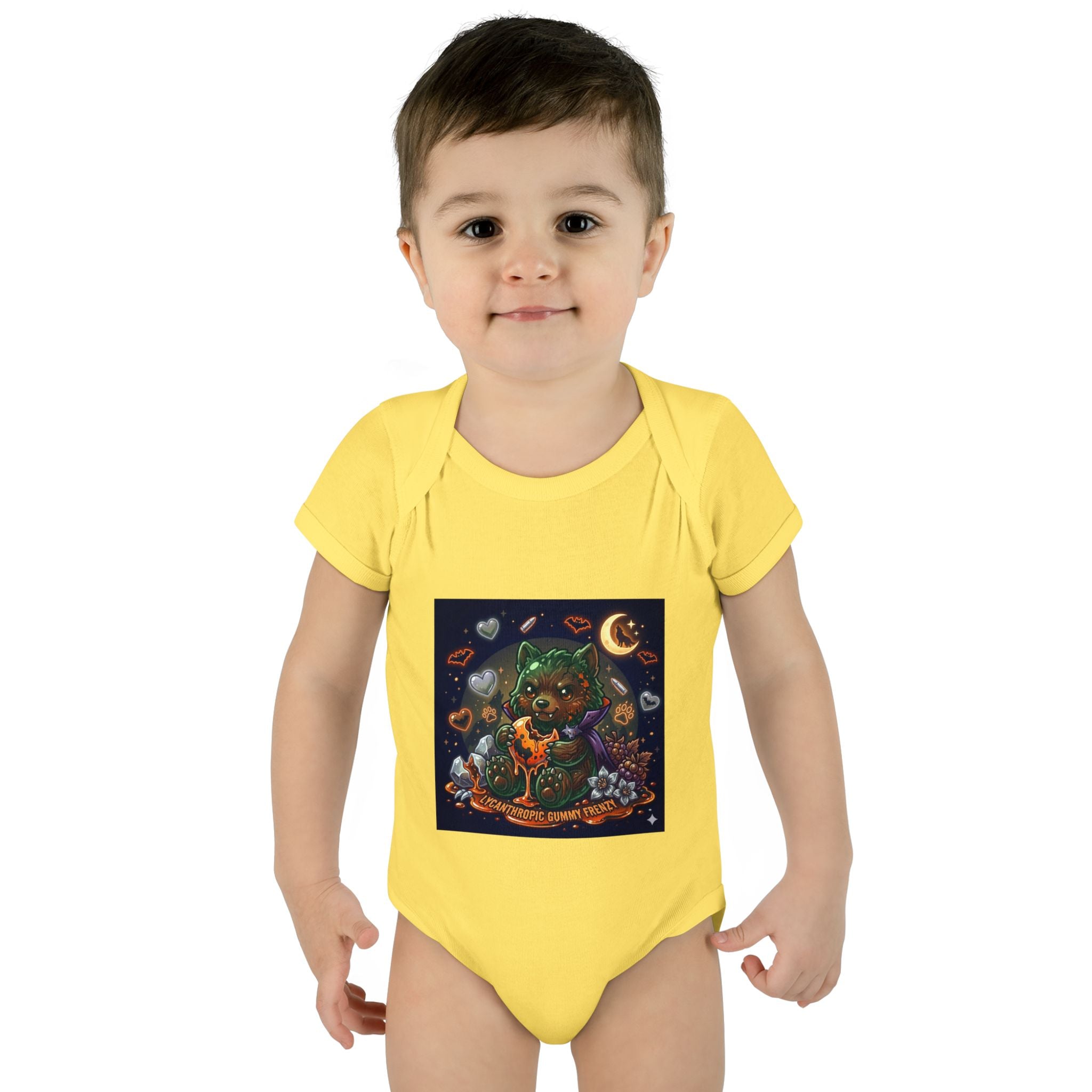 Baby Bodysuit — Cute Halloween Werewolf Gooey Bear