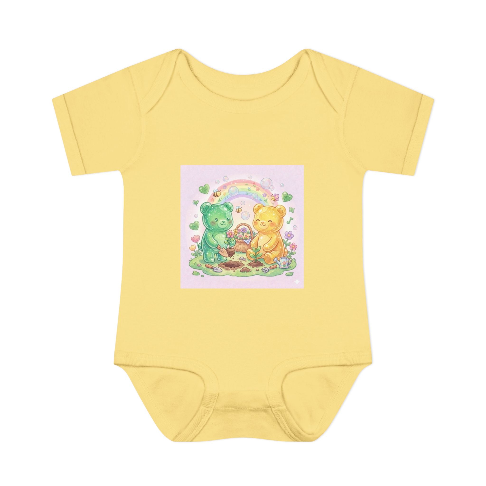 Infant Bodysuit — Gooey Gummy Bears Gardening Baby Onesie
