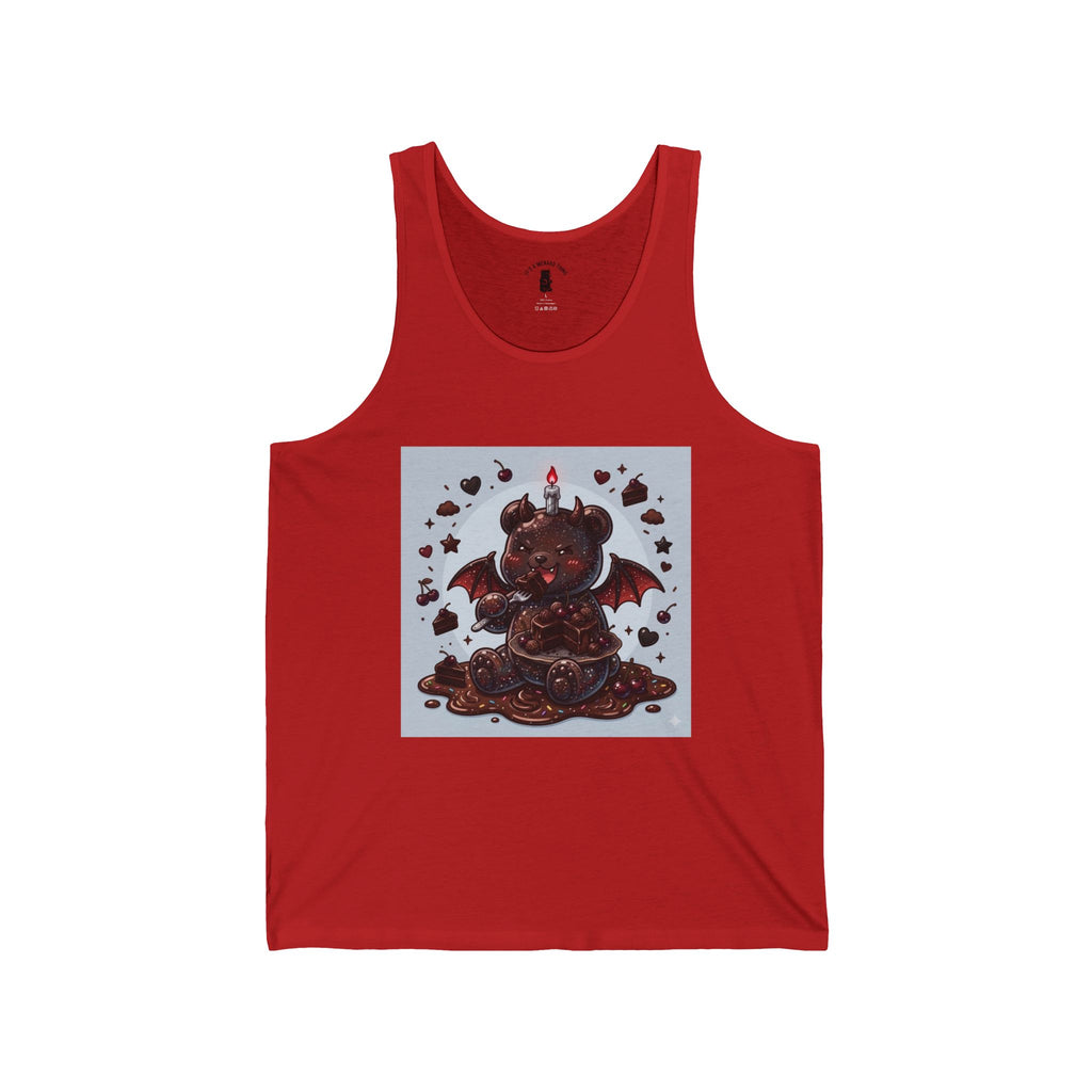 Devils Food Cake, Special Gooey Gummy Bear — Gothic Graphic Tank Top