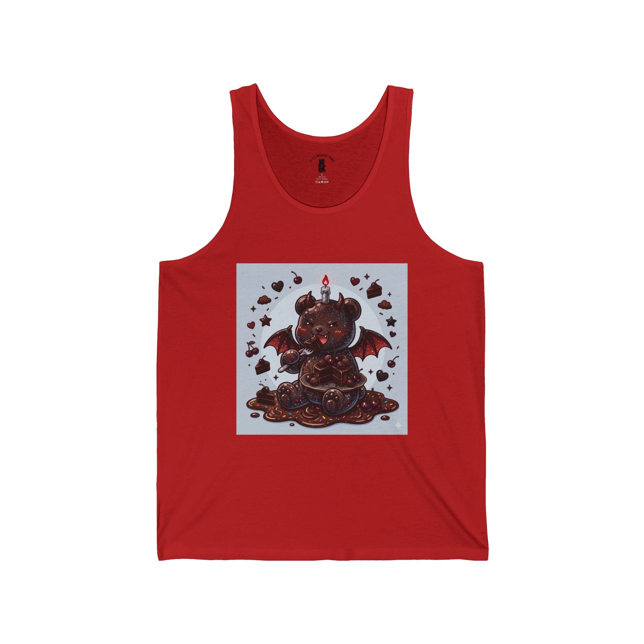 Devils Food Cake, Special Gooey Gummy Bear — Gothic Graphic Tank Top