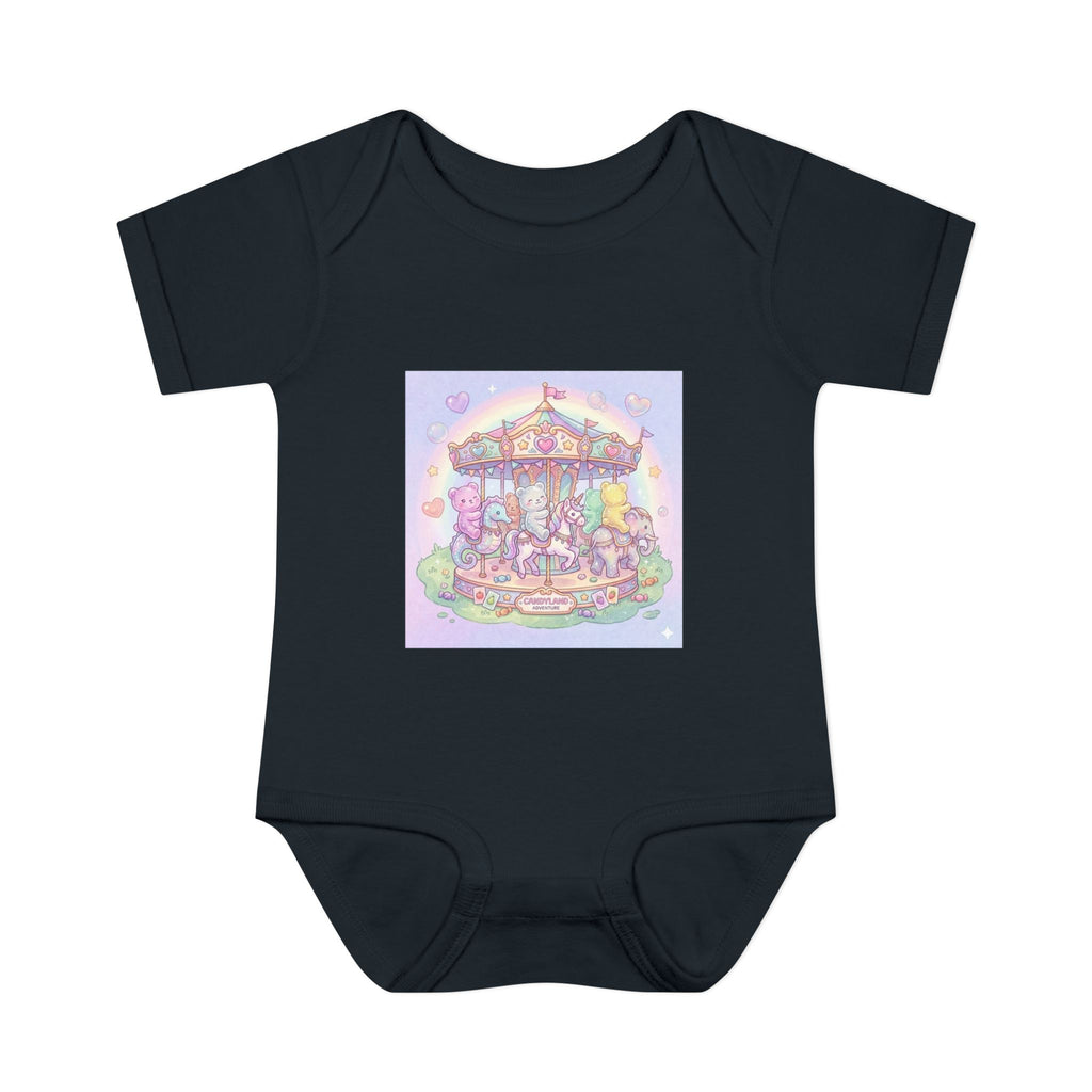 Gooey Gummies Carousel: Pastel Baby Bodysuit