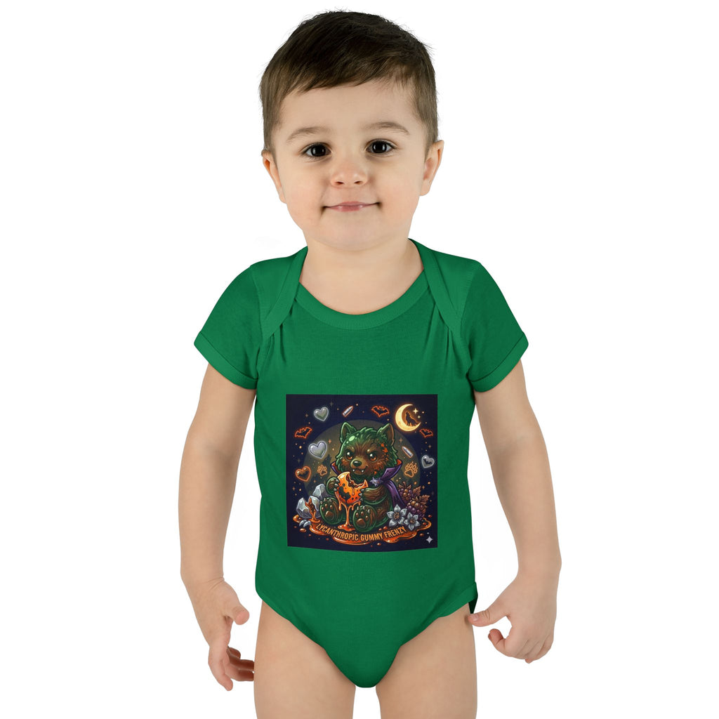 Baby Bodysuit — Cute Halloween Werewolf Gooey Bear