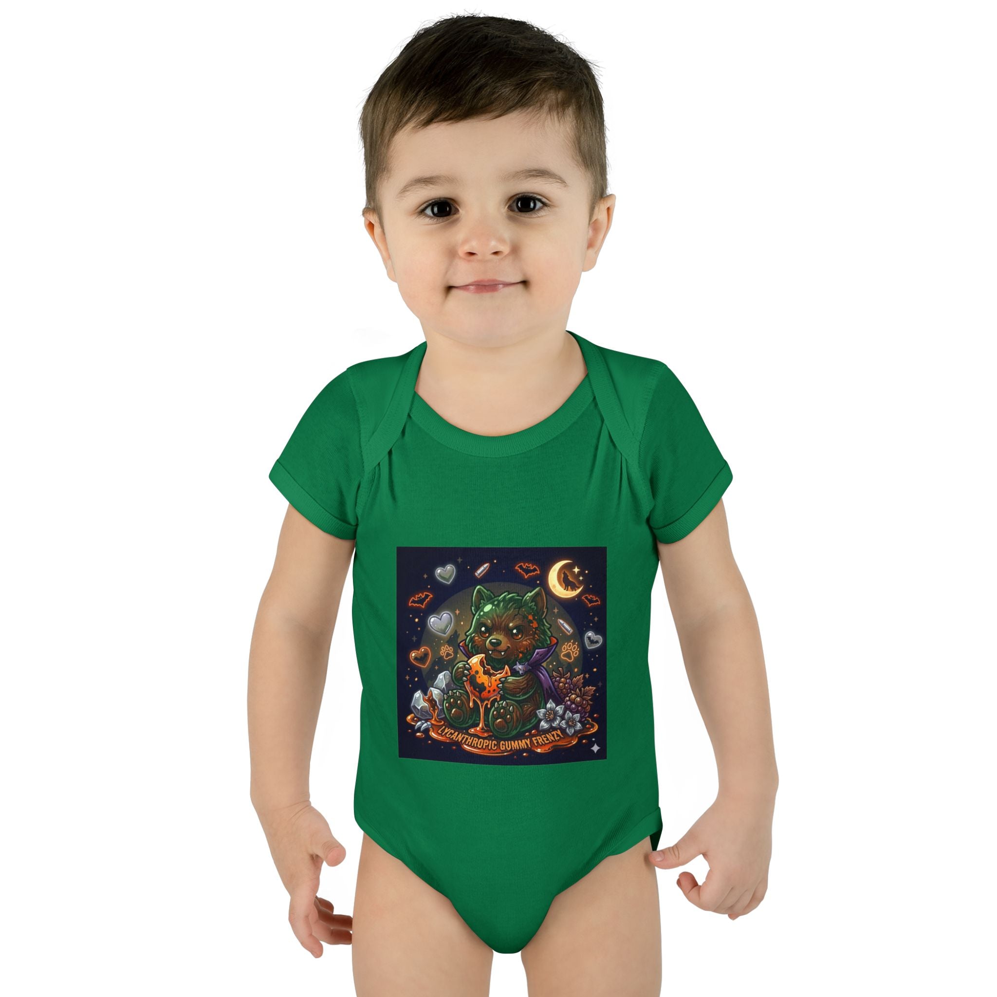 Baby Bodysuit — Cute Halloween Werewolf Gooey Bear
