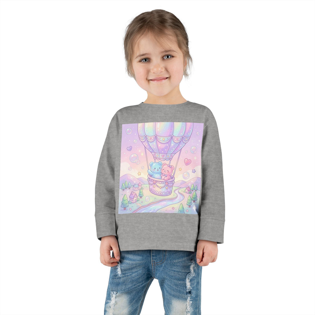 Hot Air Balloon Adventure, Oozy Bear Gummy Friends- Graphic Long Sleeve Shirt