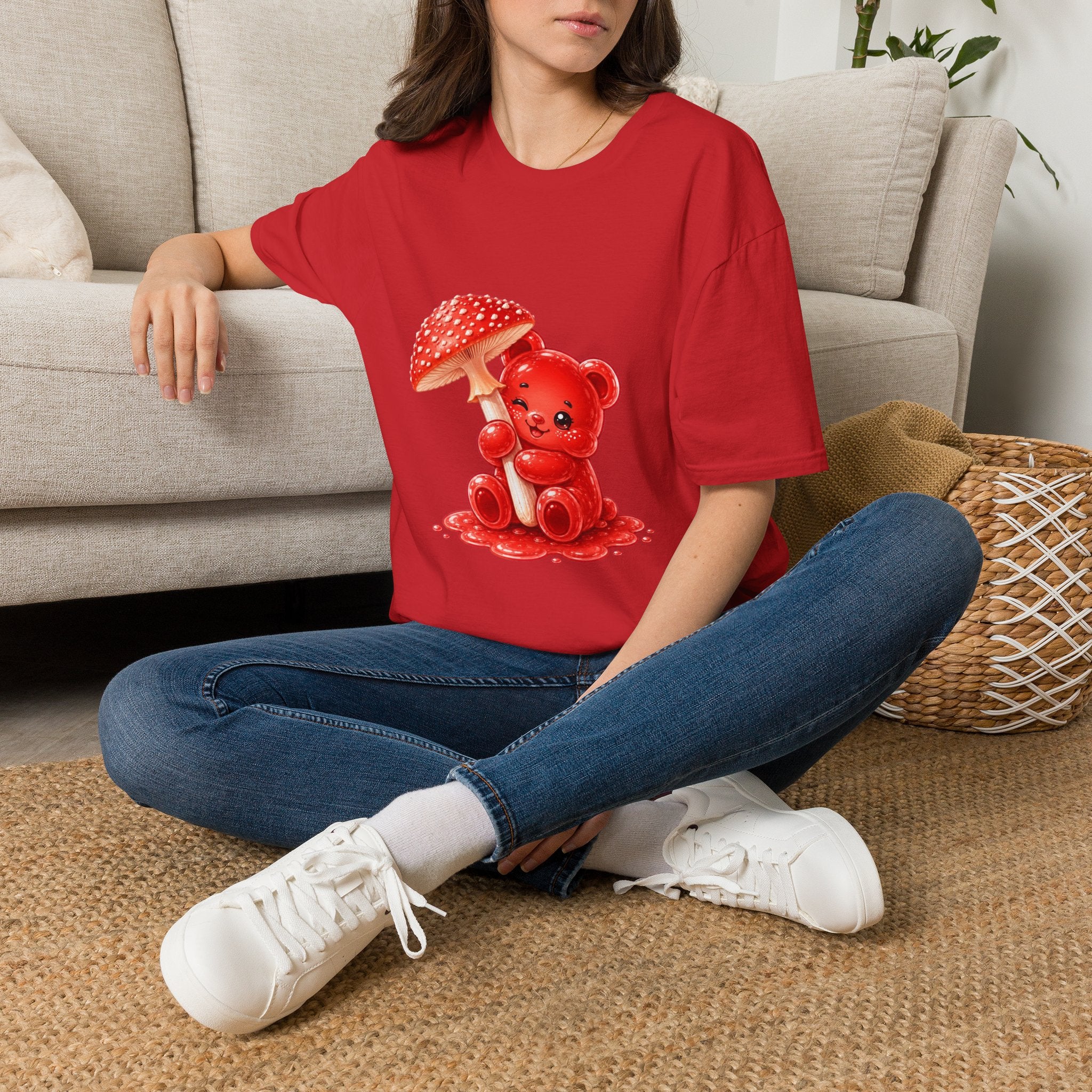 The Fly Agaric Fungi Special, Red Oozy Bear Gummy Friend- Graphic Shirt