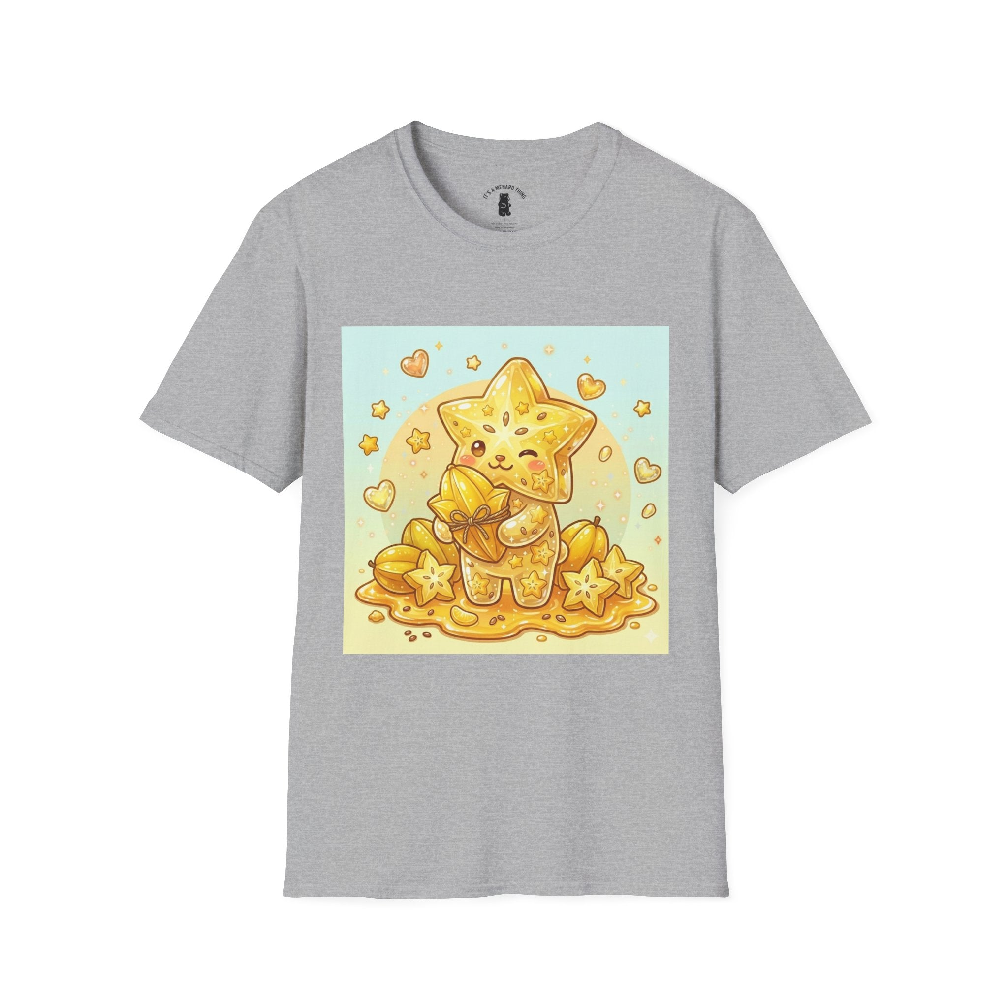 Star Fruit Special Exotic Fruit Oozy Bear Gummy Friend- Kawaii Graphic Shirt