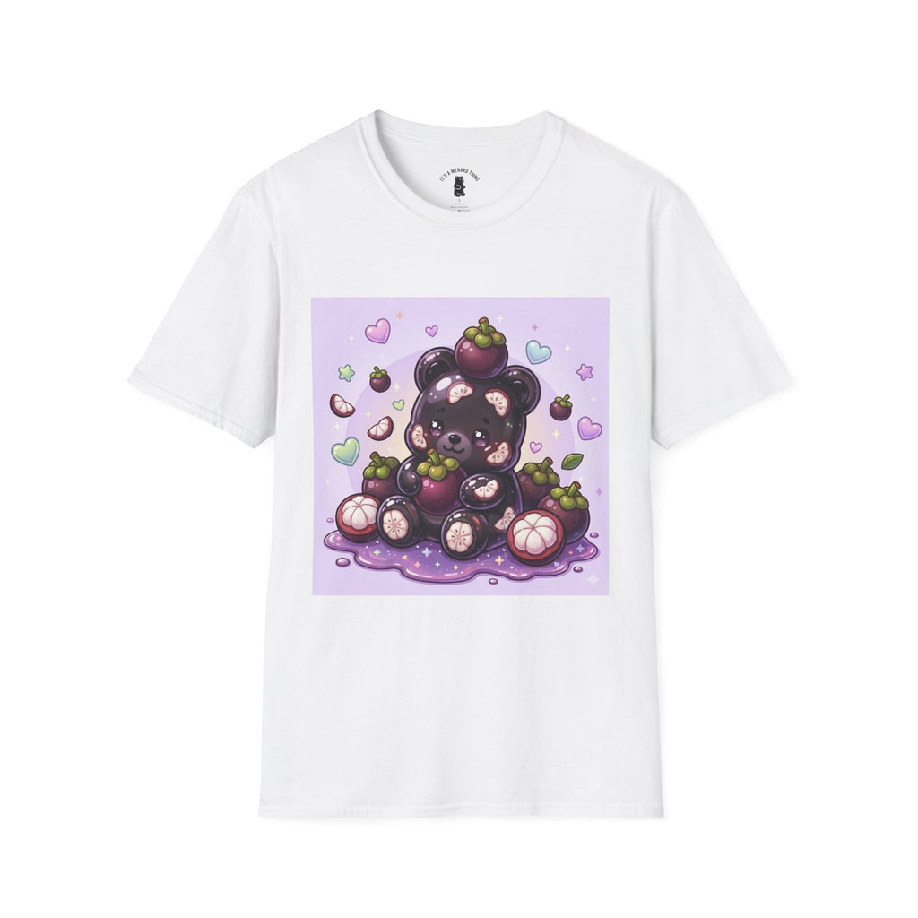Kawaii Black Mangosteen Delight, Oozy Bear Friend- Graphic Shirt
