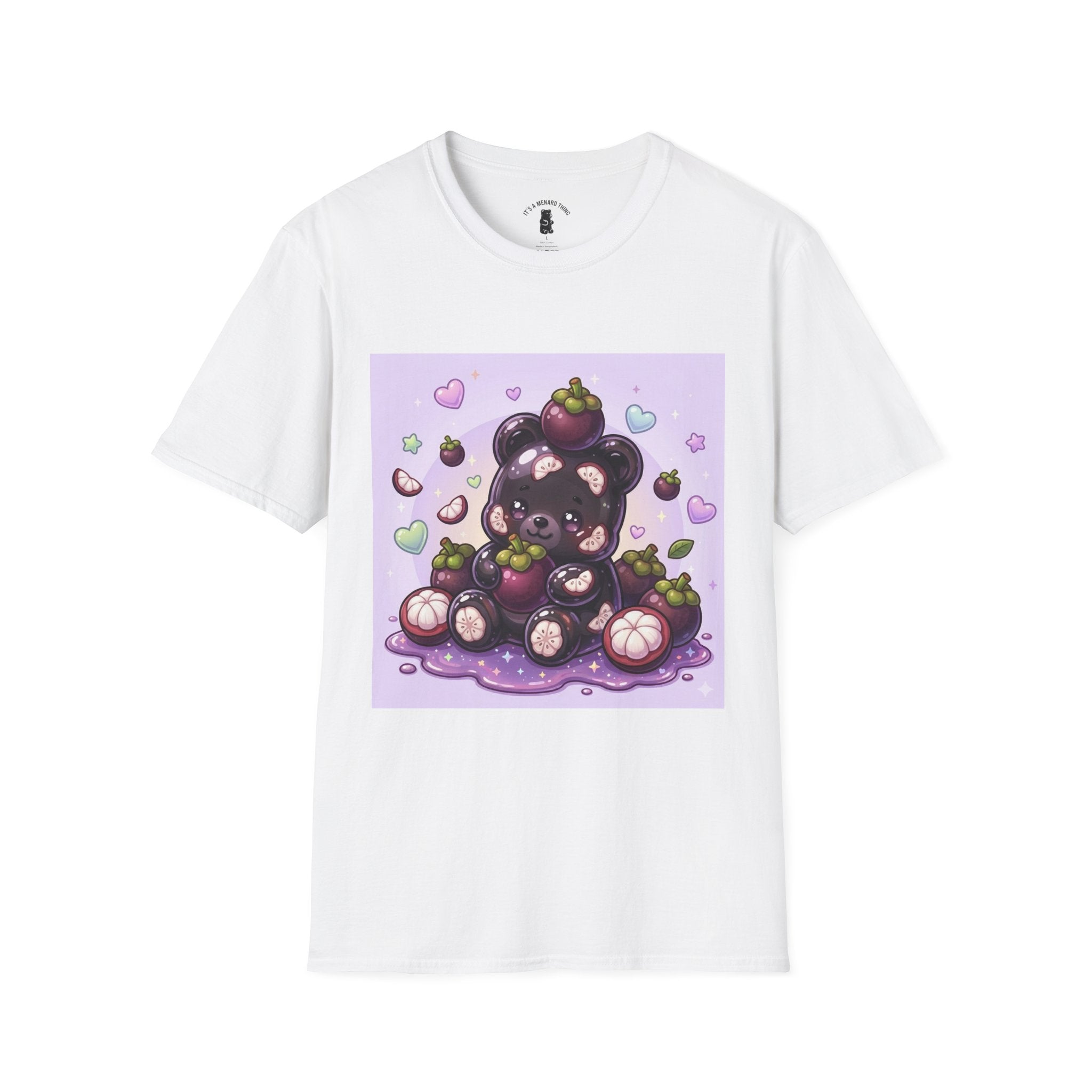 Kawaii Black Mangosteen Delight, Oozy Bear Friend- Graphic Shirt