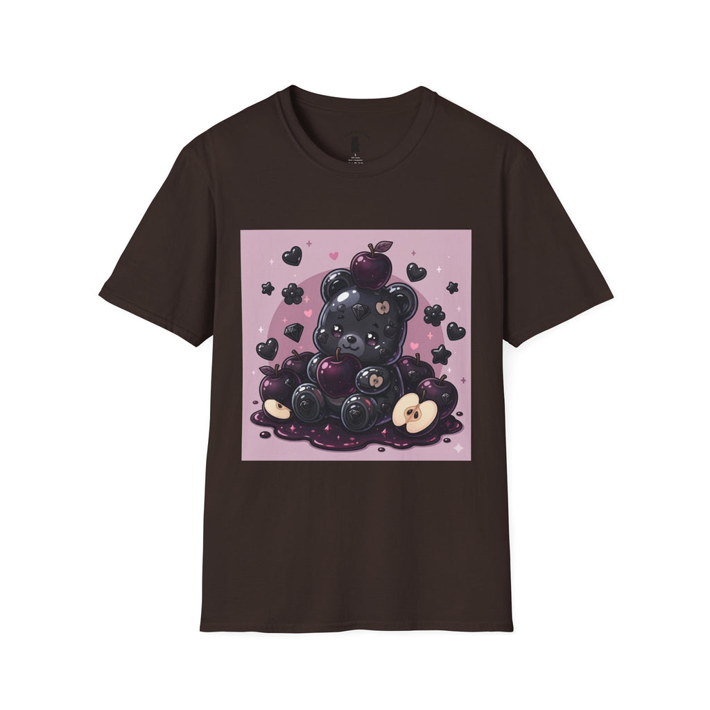 Black Diamond Special Exotic Apple Oozy Bear Friend — Cute Fruit Bear Graphic Tee