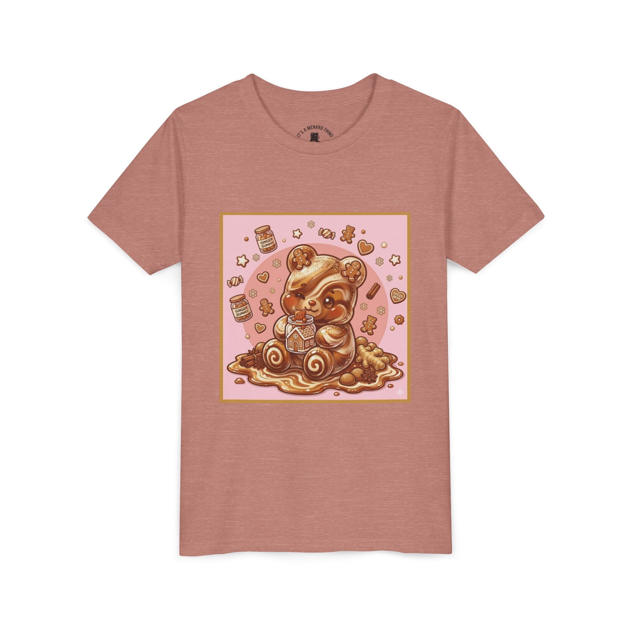 Gooey Gummy Bear Ginger Bread Graphic Youth T-Shirt