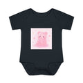 Pink Crying Gooey Gummy Bear Infant Bodysuit — Cute Pastel Baby Onesie