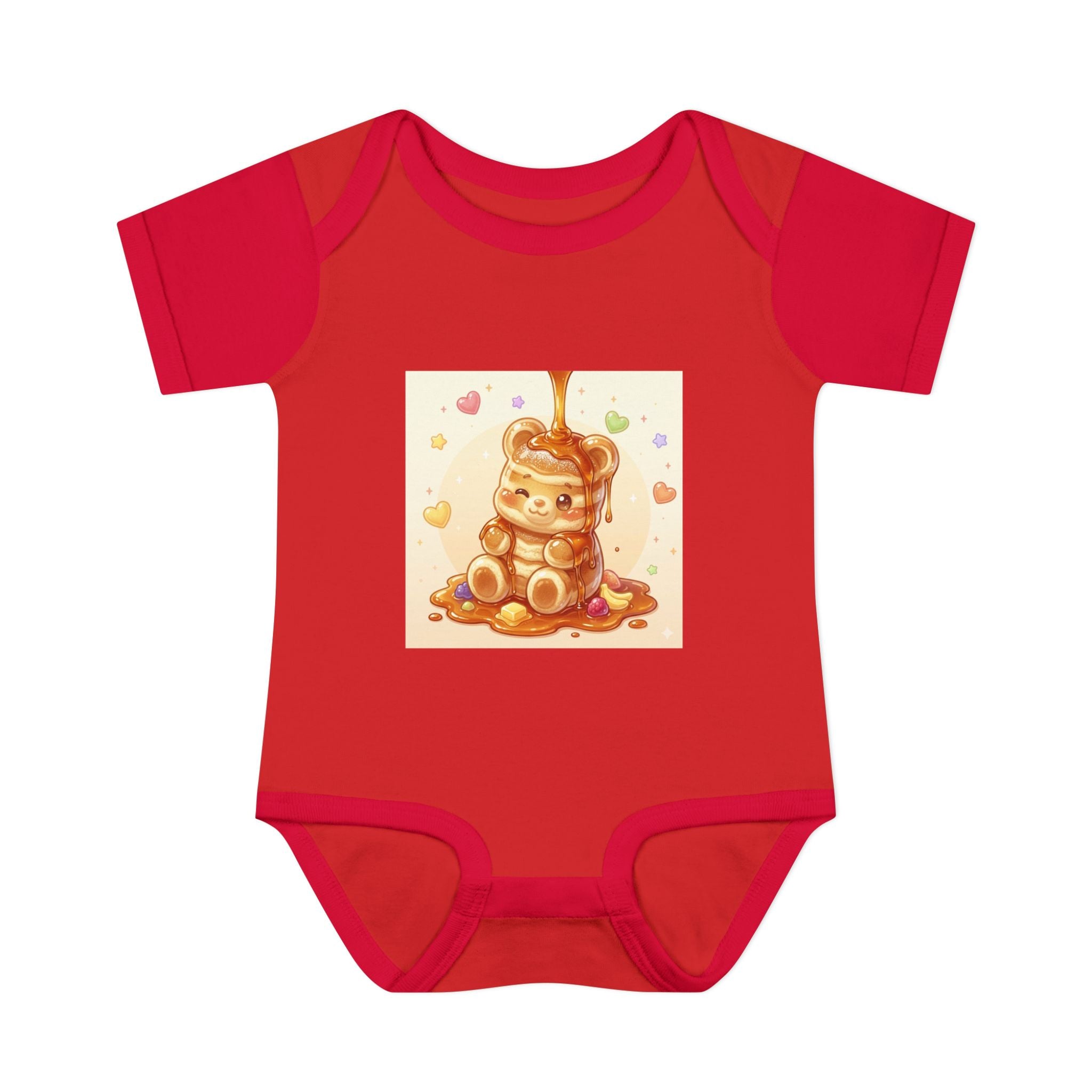 Fluffy Gooey Pancake Gummy Bear Baby Bodysuit — Cute Gummy bear Infant Onesie