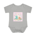 Gooey Gummy Playing Fetch with Puppy, Cute Infant Onesie