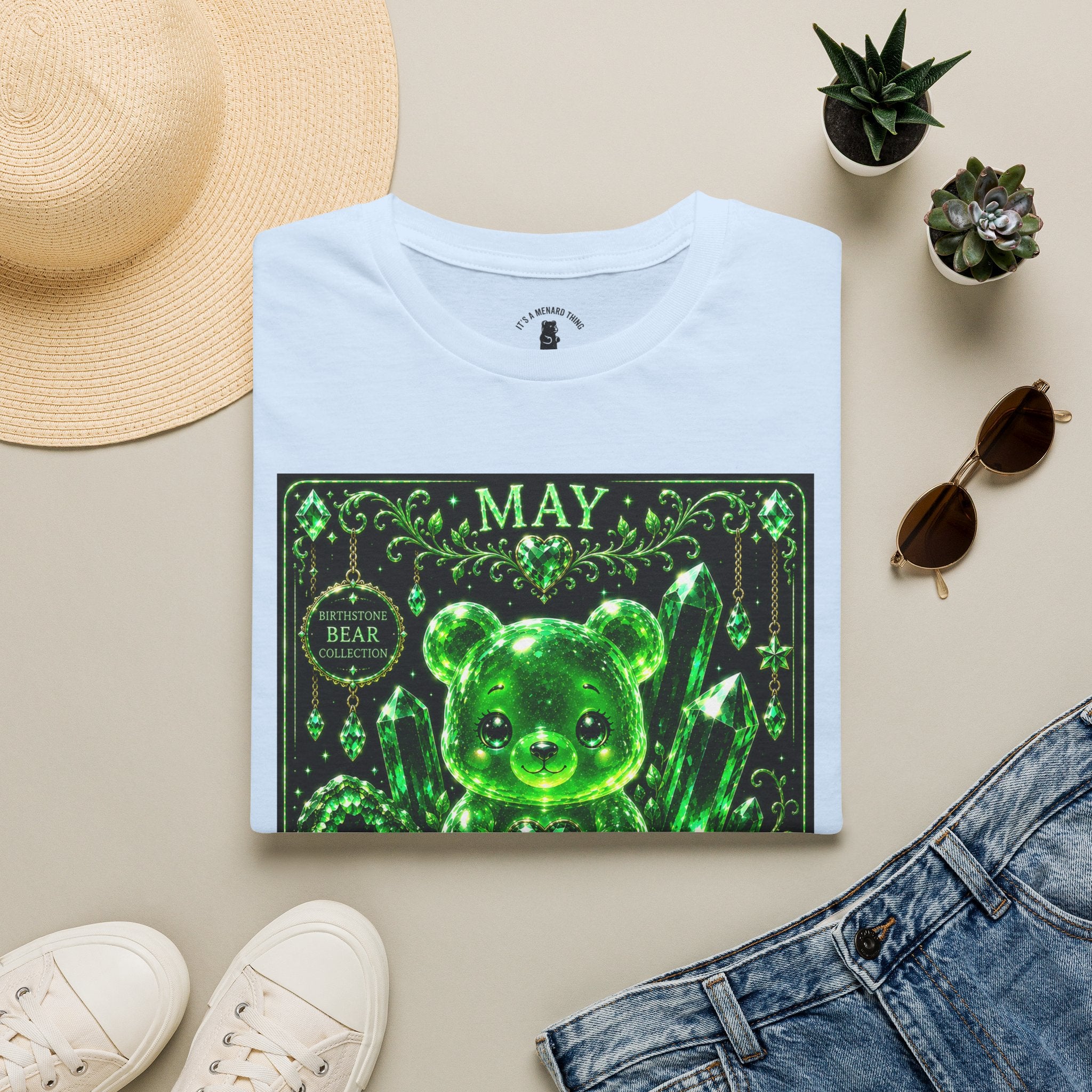 May, Emerald Birthstone Oozy Bear Gummy Special Addition- Graphic Shirt