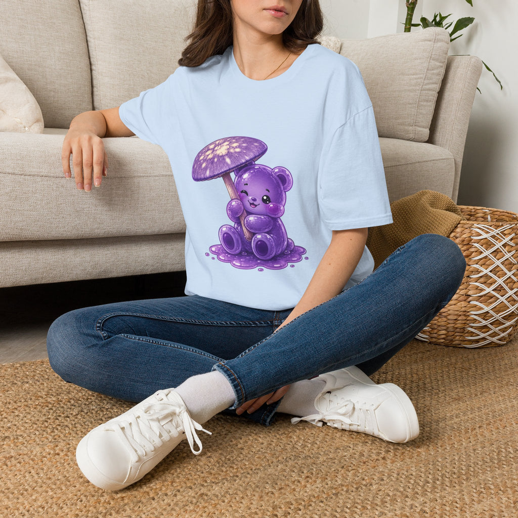 Purple Cortinarius Violaceus Mushroom Oozy Bear Special- Graphic Shirt
