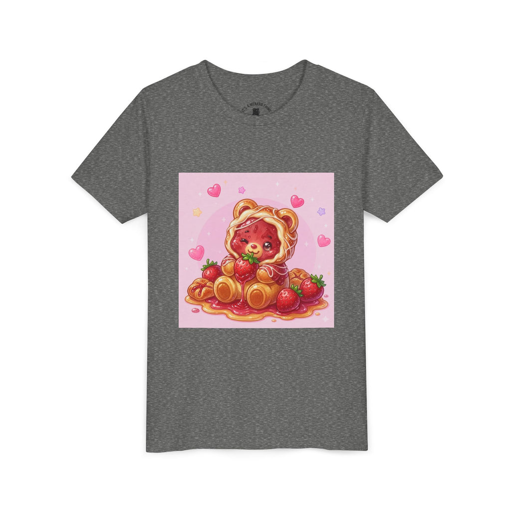 Strawberry Danish Gooey Gummy Bear Graphic Kids T‑Shirt