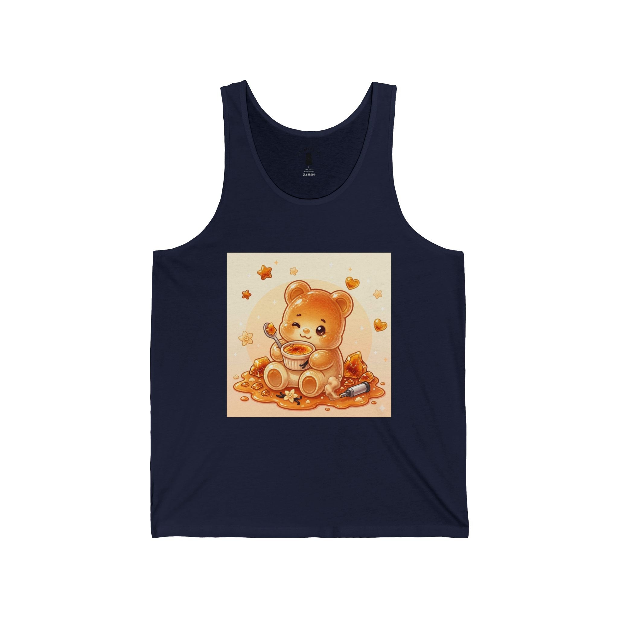 Cream Brulé,  Special Custard Gooey Gummy Bear— Cute Graphic Tank top