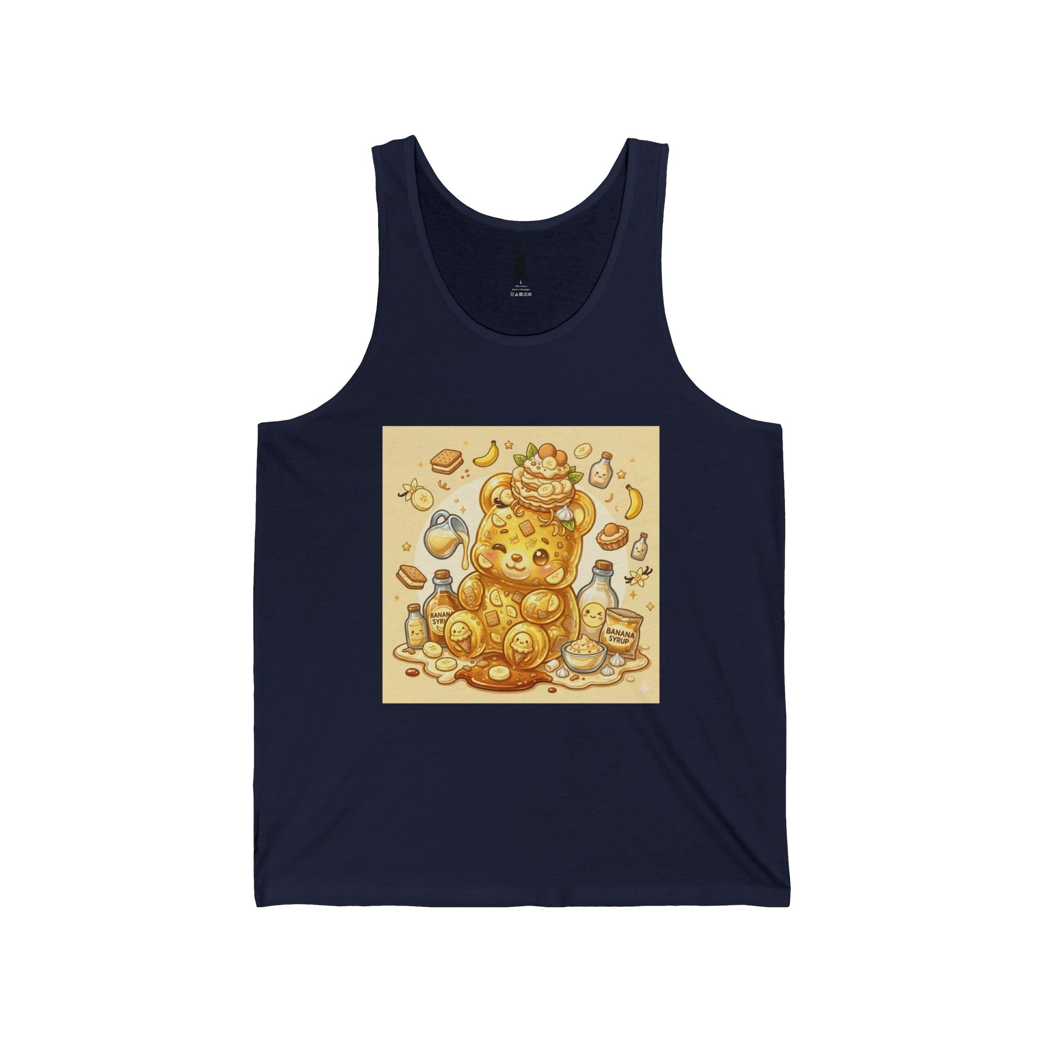 Banana Pudding & Vanilla Crackers, Exotic Gooey Gummy Bear — Kawaii Graphic Tank Top